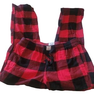 American Eagle Red and Black Buffalo Plaid Lounge Pants